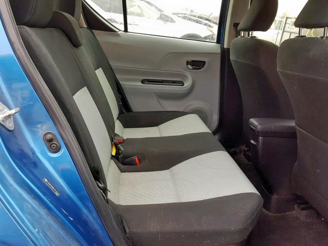 JTDKDTB35C1519775 - 2012 TOYOTA PRIUS C BLUE photo 6