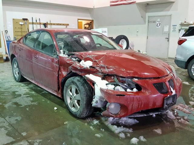 2G2WP552X81173428 - 2008 PONTIAC GRAND PRIX RED photo 1