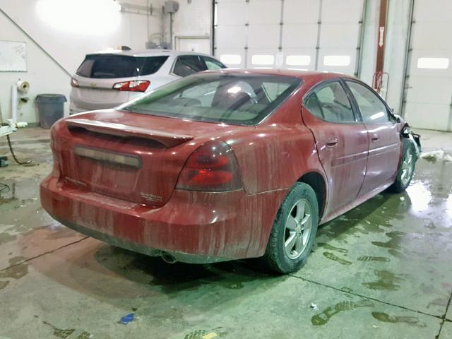 2G2WP552X81173428 - 2008 PONTIAC GRAND PRIX RED photo 4