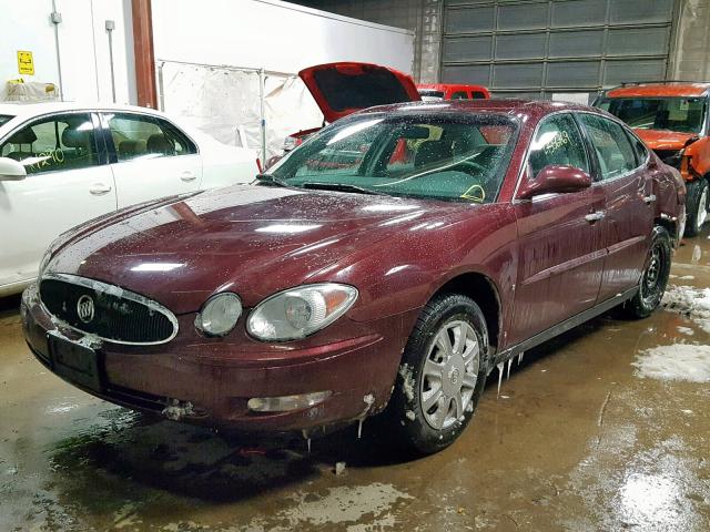 2G4WC552271111975 - 2007 BUICK LACROSSE C MAROON photo 2