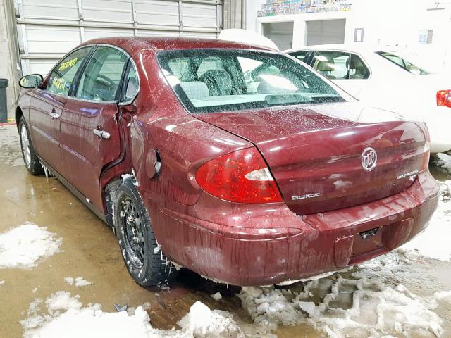 2G4WC552271111975 - 2007 BUICK LACROSSE C MAROON photo 3