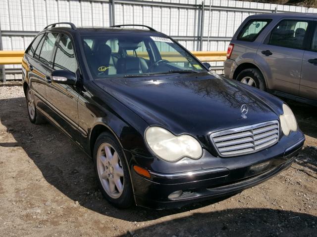 WDBRH81J64F518265 - 2004 MERCEDES-BENZ C 240 SPOR BLACK photo 1