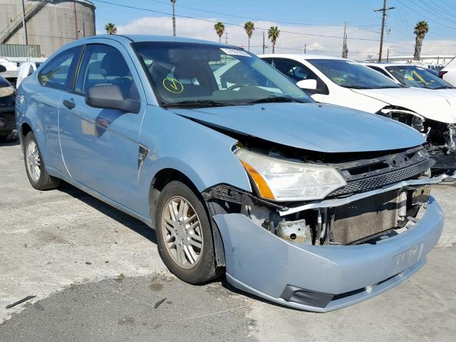 1FAHP33N38W141666 - 2008 FORD FOCUS SE BLUE photo 1