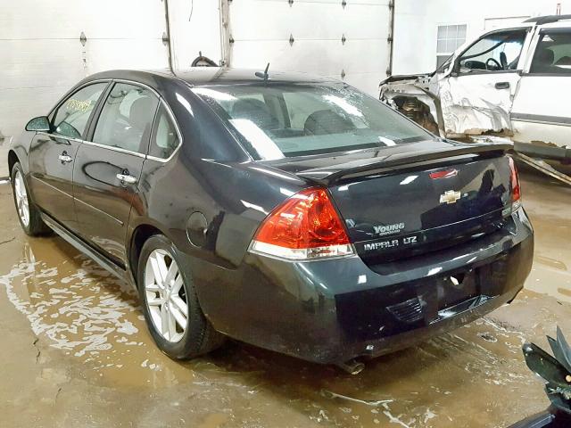 2G1WC5E38C1174420 - 2012 CHEVROLET IMPALA LTZ BLACK photo 3