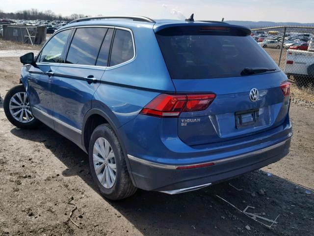 3VV2B7AX1JM046010 - 2018 VOLKSWAGEN TIGUAN SE BLUE photo 3