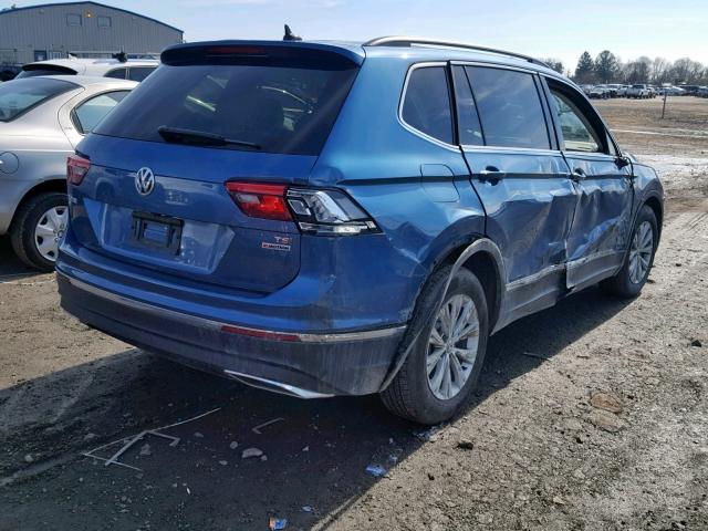 3VV2B7AX1JM046010 - 2018 VOLKSWAGEN TIGUAN SE BLUE photo 4