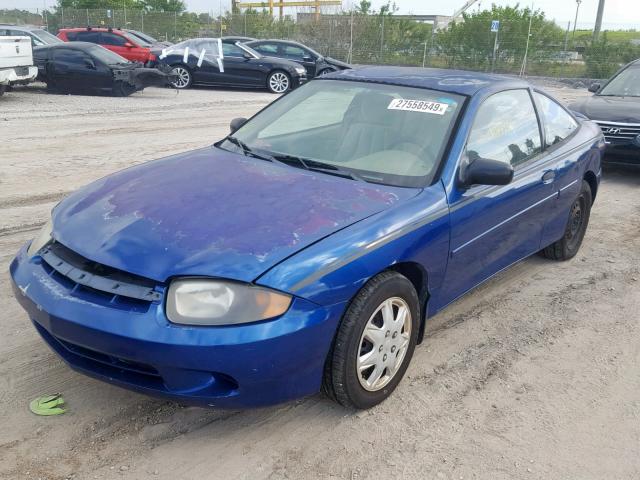 1G1JF12F047206645 - 2004 CHEVROLET CAVALIER L BLUE photo 2