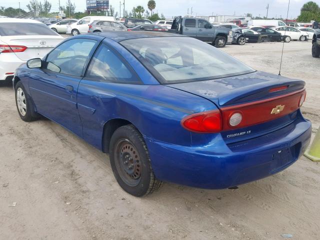 1G1JF12F047206645 - 2004 CHEVROLET CAVALIER L BLUE photo 3