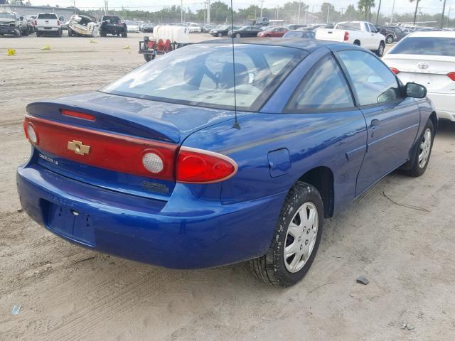 1G1JF12F047206645 - 2004 CHEVROLET CAVALIER L BLUE photo 4