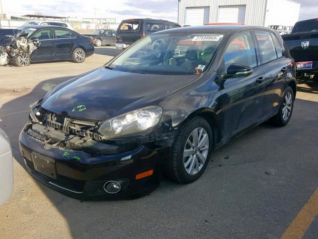 WVWNM7AJ5CW323911 - 2012 VOLKSWAGEN GOLF 黑色 照片 2
