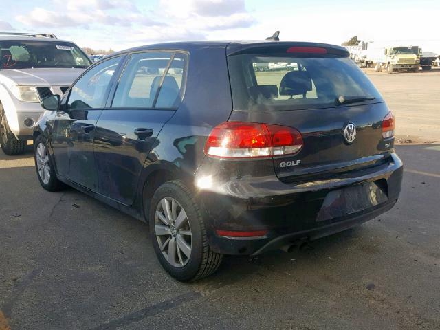 WVWNM7AJ5CW323911 - 2012 VOLKSWAGEN GOLF 黑色 照片 3