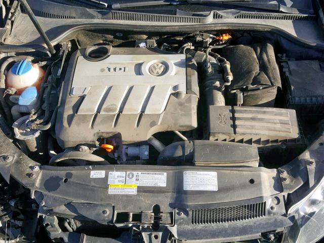 WVWNM7AJ5CW323911 - 2012 VOLKSWAGEN GOLF 黑色 照片 7