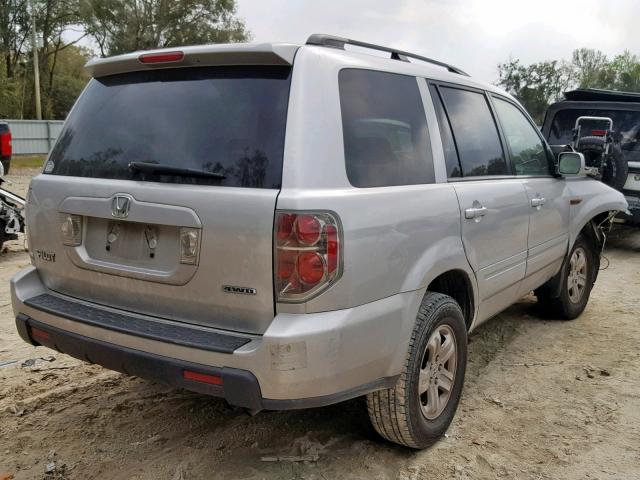 5FNYF18278B005061 - 2008 HONDA PILOT VP SILVER photo 4