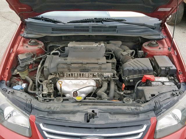 KNAFE222995645183 - 2009 KIA SPECTRA EX RED photo 7