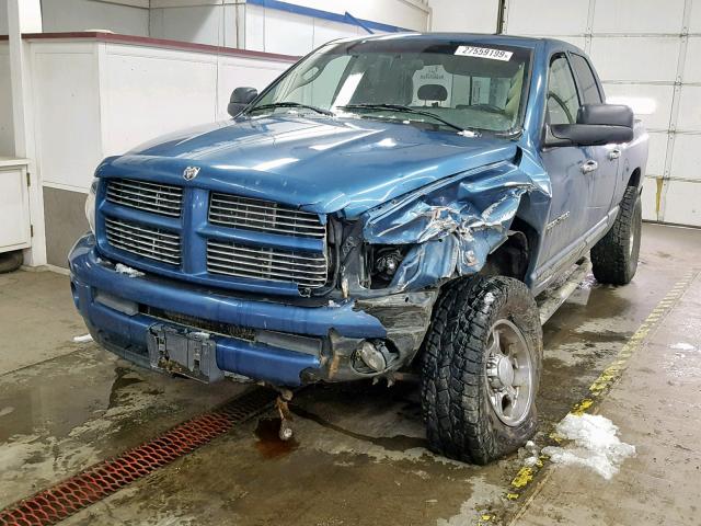3D7KS28C95G710570 - 2005 DODGE RAM 2500 S ლურჯი ფოტო 2