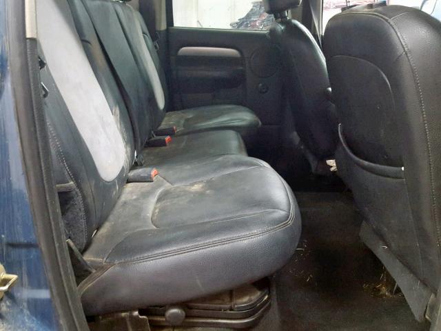 3D7KS28C95G710570 - 2005 DODGE RAM 2500 S ლურჯი ფოტო 6