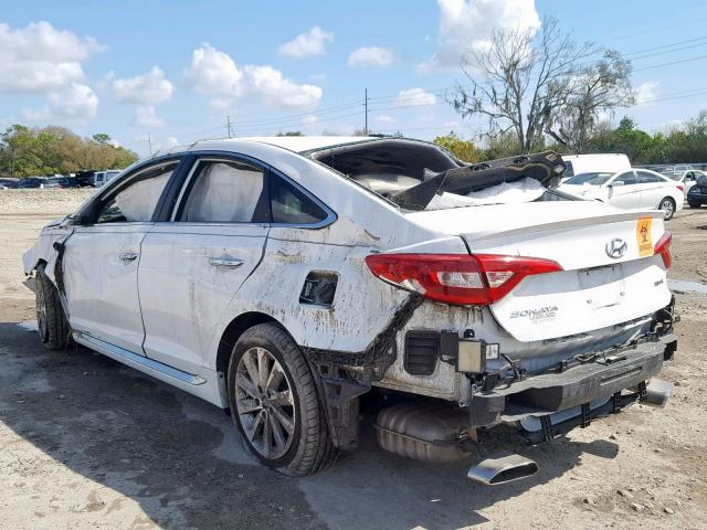 5NPE34AF3GH429914 - 2016 HYUNDAI SONATA SPO WHITE photo 3