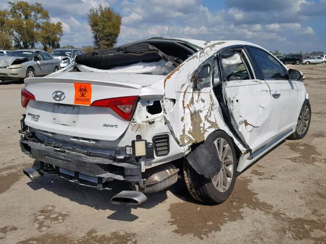 5NPE34AF3GH429914 - 2016 HYUNDAI SONATA SPO WHITE photo 4