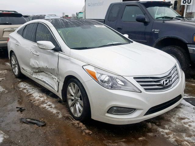 KMHFH4JG8DA292899 - 2013 HYUNDAI AZERA GLS WHITE photo 1