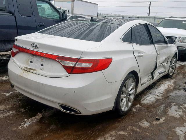 KMHFH4JG8DA292899 - 2013 HYUNDAI AZERA GLS WHITE photo 4