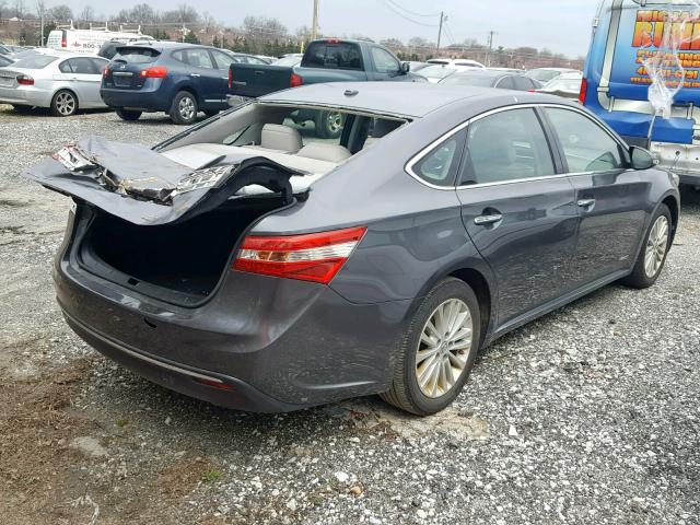 4T1BD1EB7EU020710 - 2014 TOYOTA AVALON HYB GRAY photo 4