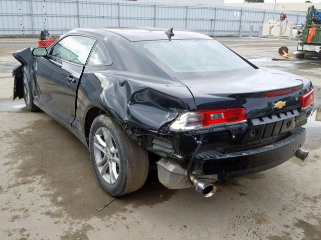 2G1FA1E37E9305730 - 2014 CHEVROLET CAMARO LS BLACK photo 3