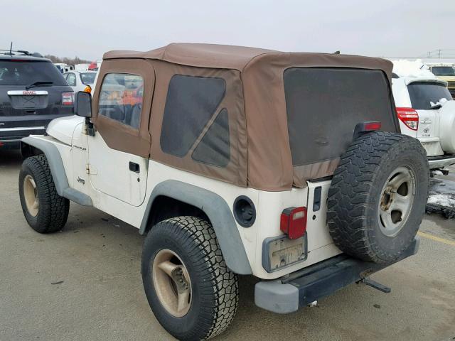 1J4FY29P1VP412922 - 1997 JEEP WRANGLER / CREAM photo 3