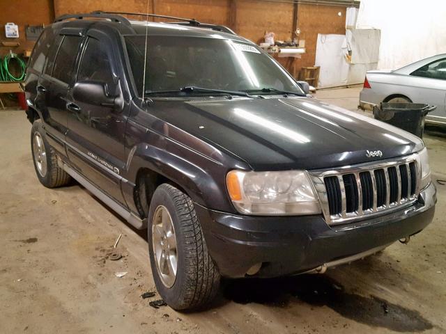 1J8GW68J24C291305 - 2004 JEEP GRAND CHER BLACK photo 1