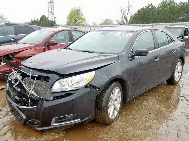 1G11H5SA1DF191178 - 2013 CHEVROLET MALIBU LTZ BLACK photo 2