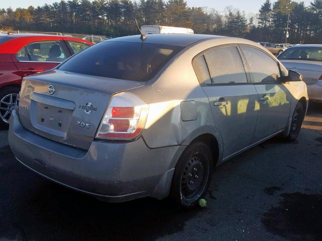 3N1AB61EX7L635030 - 2007 NISSAN SENTRA 2.0 GRAY photo 4