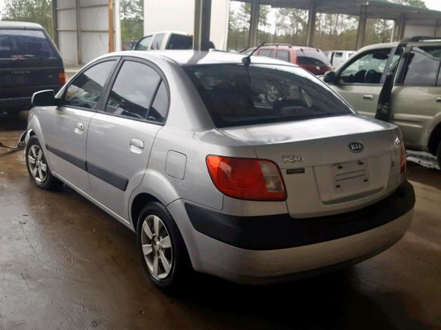 KNADE123066178610 - 2006 KIA RIO SILVER photo 3