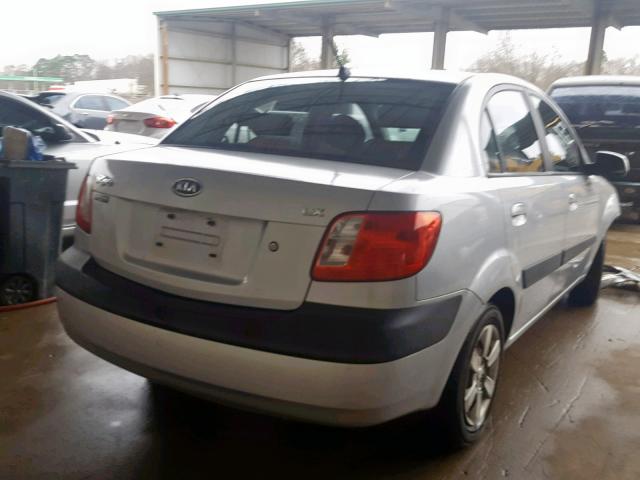 KNADE123066178610 - 2006 KIA RIO SILVER photo 4