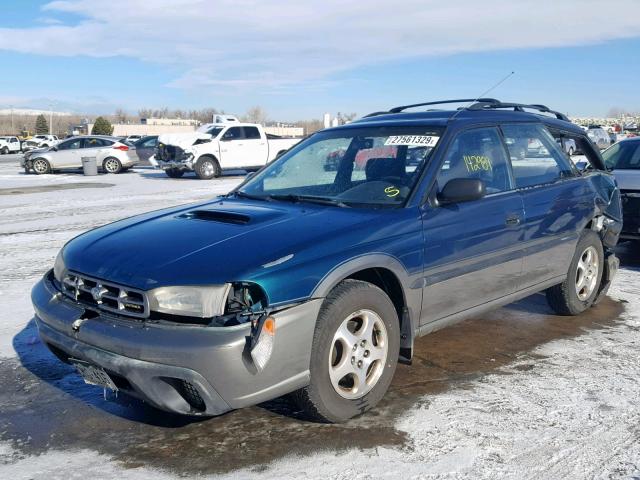 4S3BG6851X7634913 - 1999 SUBARU LEGACY OUT GREEN photo 2