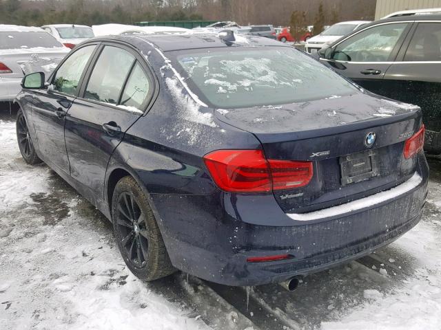 WBA8E5G39HNU43468 - 2017 BMW 320 XI BLUE photo 3