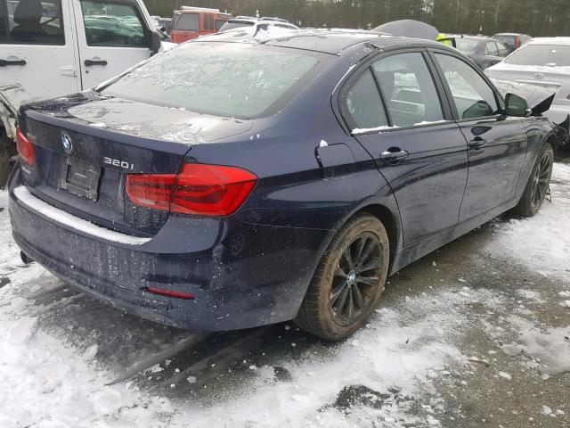 WBA8E5G39HNU43468 - 2017 BMW 320 XI BLUE photo 4