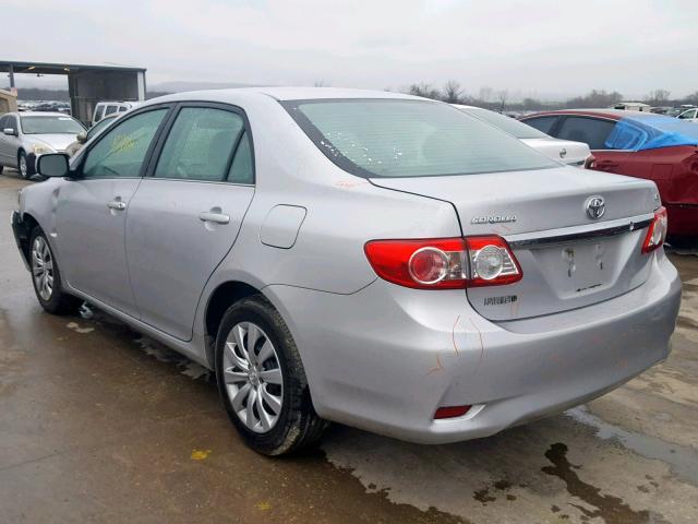 2T1BU4EE8DC059026 - 2013 TOYOTA COROLLA BA SILVER photo 3