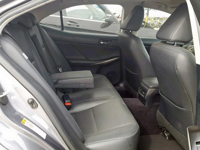 JTHBF1D27E5037547 - 2014 LEXUS IS 250 GRAY photo 6