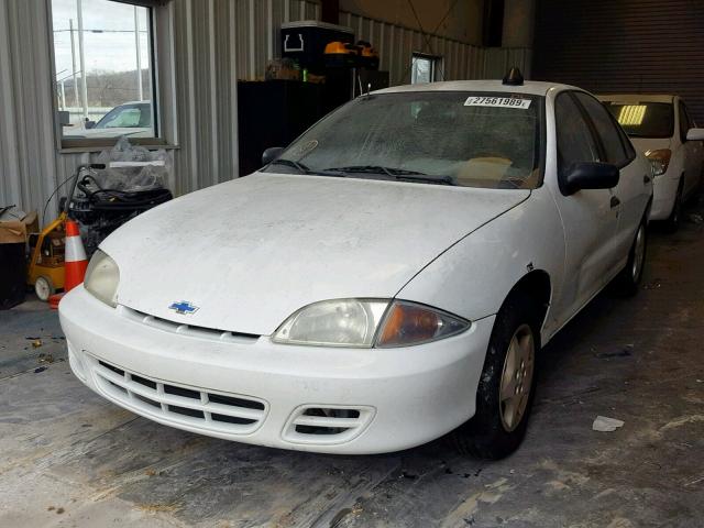 1G1JC524417380843 - 2001 CHEVROLET CAVALIER B WHITE photo 2