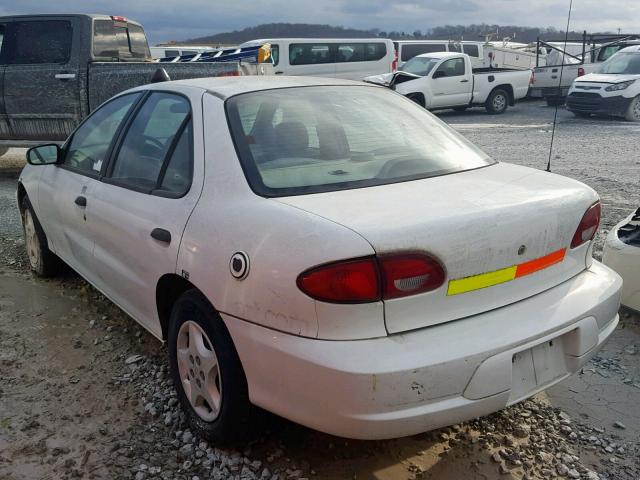 1G1JC524417380843 - 2001 CHEVROLET CAVALIER B WHITE photo 3