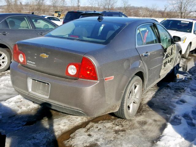 1G1ZC5E05CF245536 - 2012 CHEVROLET MALIBU 1LT ნაცრისფერი ფოტო 4