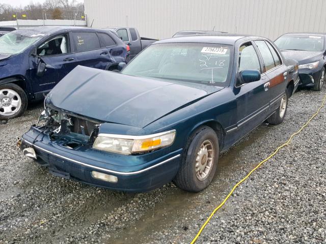 2MELM75WXVX617209 - 1997 MERCURY GRAND MARQ GREEN photo 2