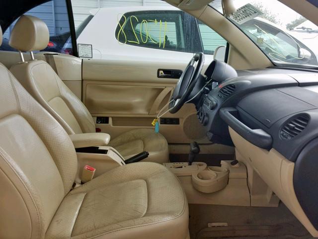 3VWCM31Y85M316707 - 2005 VOLKSWAGEN NEW BEETLE Krem foto 5