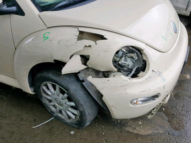 3VWCM31Y85M316707 - 2005 VOLKSWAGEN NEW BEETLE Krem foto 9