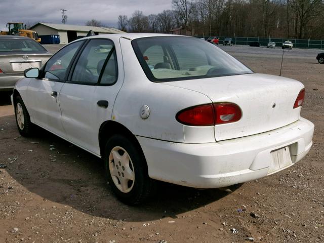 1G1JC524617365731 - 2001 CHEVROLET CAVALIER B WHITE photo 3