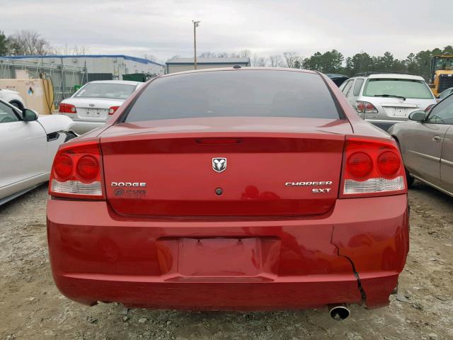 2B3KA33V09H630206 - 2009 DODGE CHARGER SX RED photo 9