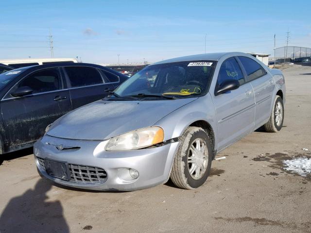 1C3EL56U71N501075 - 2001 CHRYSLER SEBRING LX SILVER photo 2