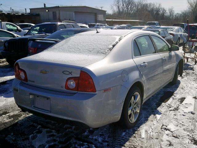 1G1ZH57B39F134721 - 2009 CHEVROLET MALIBU 1LT SILVER photo 4