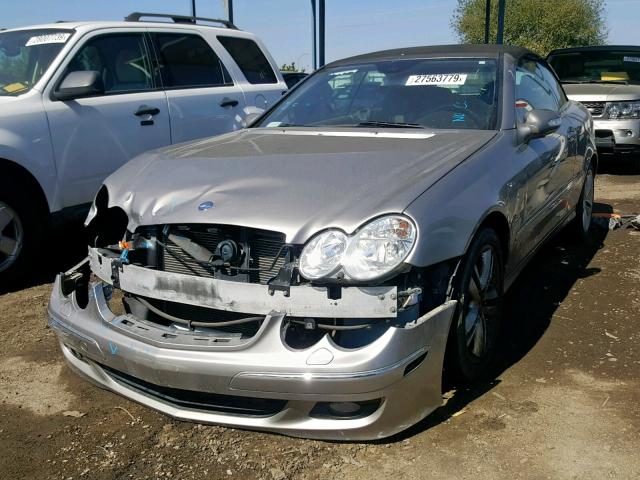 WDBTK56G26T061994 - 2006 MERCEDES-BENZ CLK 350 GRAY photo 2