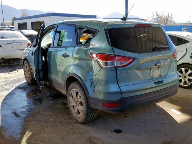 1FMCU0F76DUB94971 - 2013 FORD ESCAPE S GREEN photo 3