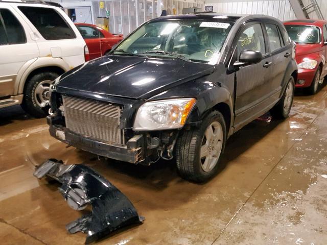 1B3HB28B27D403027 - 2007 DODGE CALIBER BLACK photo 2